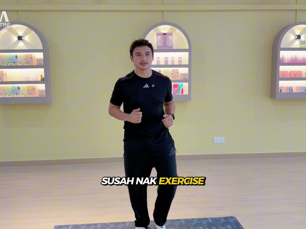 Sesi latihan berpandu bersama jurulatih MASHA