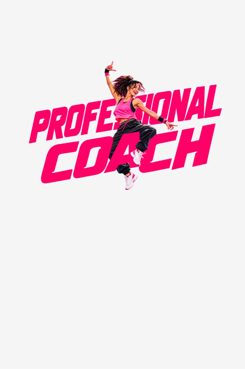 Professional coach, dancer in pink